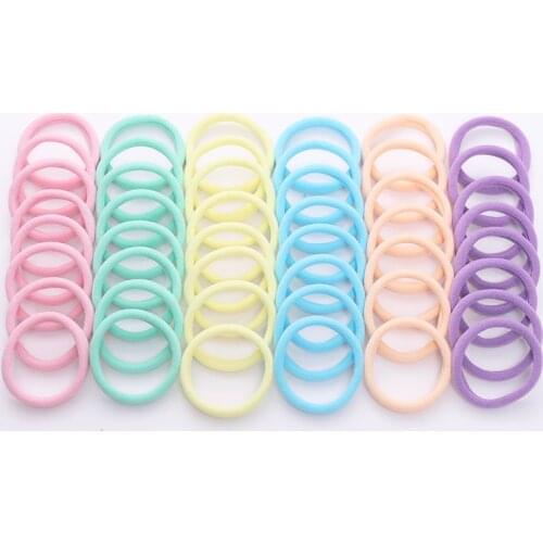 1Set 4cm Girls Cute Colorful Elastic Hair Bands Children Lovely Ponytail Holder Scrunchies Hair Ties Headbands Hair Accessories