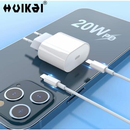 Fast Charger iPhone PD Wall Charger, 20 W iPhone Charger with Cable Compatible for iPhone 12 12 Pro Max 11 iPad Pro Air Charger