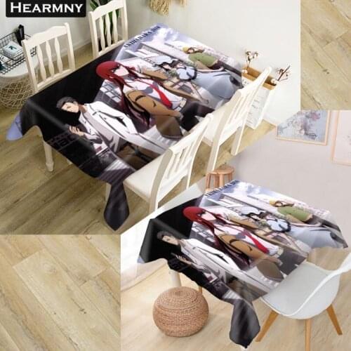 Customize 3D Tablecloth Steins;Gate Oxford Cloth Dust-proof Rectangular Table Cover For Party Home Decor 100X140cm175x175cm