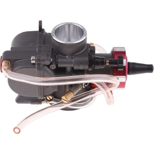 Universal PWK 28mm Black Flat Slide Carburetor For 4 Stoke 50cc-300CC