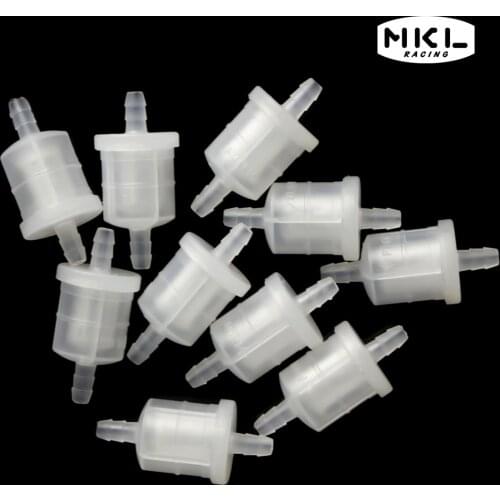 10pcs Universal Motorcycle Gasoline Gas Fuel Gasoline Oil Filter For Scooter Motorcycle Moped Scooter Dirt Bike ATV Fuel Filter