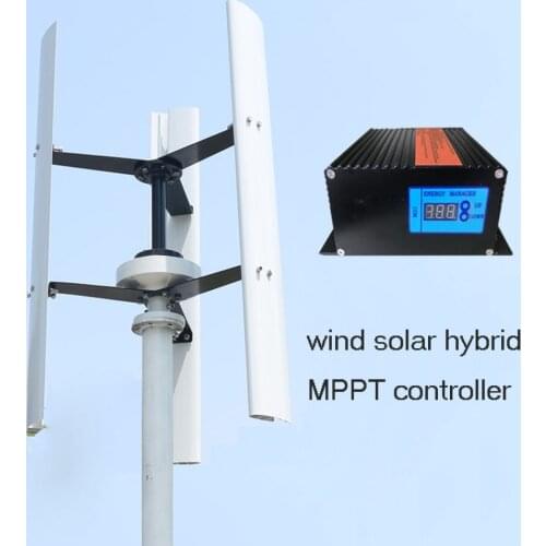 FLTXNY Vertical Wind Turbine Generator 400W 12V 24V 48V Wind Generators for Home Streetlight Projects Low Noise