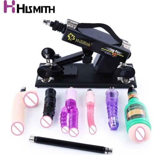 Hismith Sex Machine for women dildo vibrator Love machine with 8 attachments female Masturbation Pumping Gun sex products