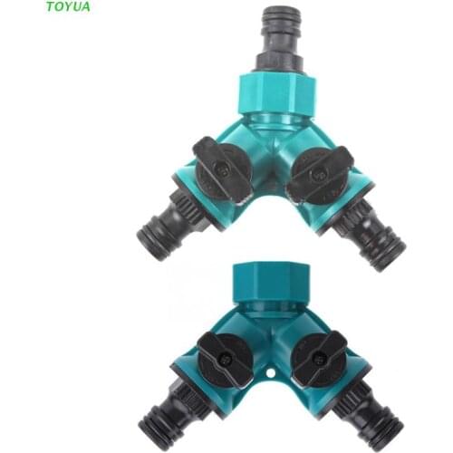 1XCC Irrigation Y Shape Tap Connector Garden Hose Adapter Splitter Garden Watering Irrigation System Tool Quick Coupling Drip