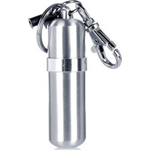 New 1pcs MINI FUEL CANISTER KEY CHAIN LIGHTER FLUID for lighter Ourdoor Sport gift Oil lighter