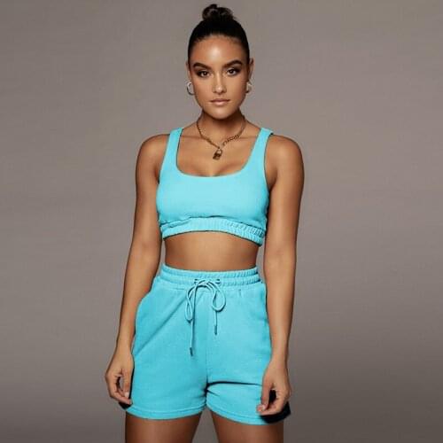 Women Two Piece Outfits 2021 New Short Sets For Women Female Jogger sports Fitness Uniforms bulk item in Wholesale Lots