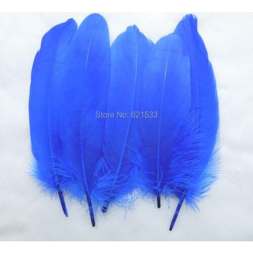 200pcs/lot!Royal Blue Goose Satinettes Wholesale Loose Feathers Perfect for crafts,costume design,headbands,hair fascinators