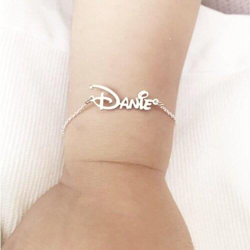 2021 Lovely Baby Bracelet Personalized Children Jewelry Accessories Stainless Steel Custom Kids Name Bracelet Handmade Gifts
