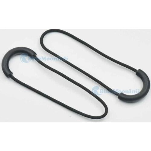 25 Pcs / Lot 80mm 3.15" Zipper Pulls Lanyards Black Repair Any Size Zipper for Clothing Bags Backpack Lanyard replacement