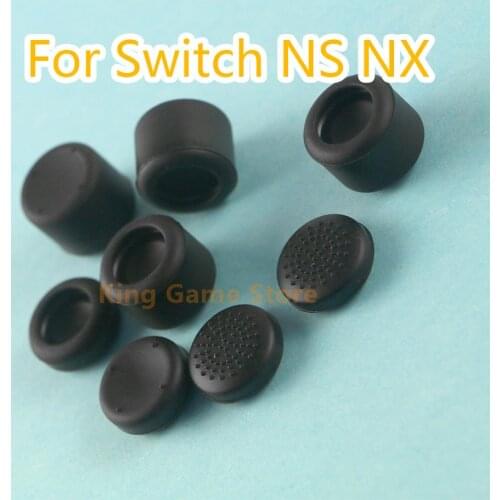 30sets/lot for Nintend Switch NS Controller 8 in 1 Heighten Button Thumbstick Enhanced High Grip Caps Joystick Case Cover Cap