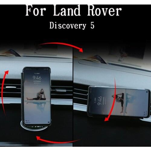For Land Rover Discovery 5 LR5 L462 2017-2020 Aluminum alloy Air Vent Mobile Phone Holder Interior Car Accessories(Without LoGo)