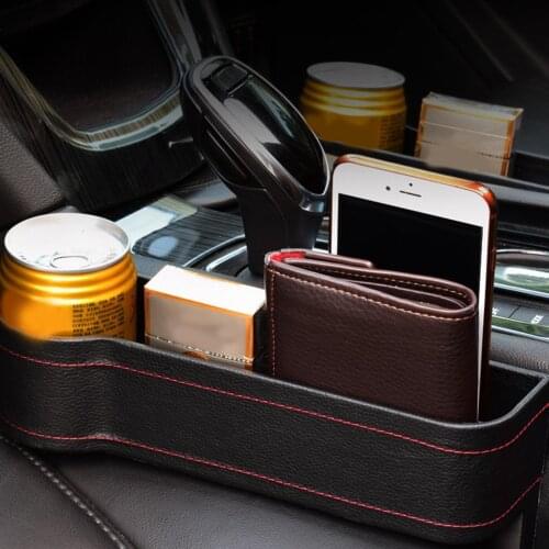 Car Seat Gap Organizer Crevice Storage Box for Wallet Phone Card Slit Pocket High Capacity Pocket Trunk Auto Accessories