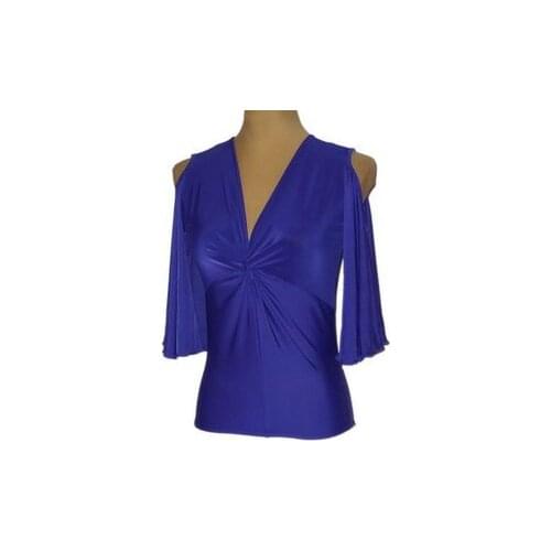 Ballroom dance modern dance bat-wings dolman sleeve V collar big flare sleeve top M09050