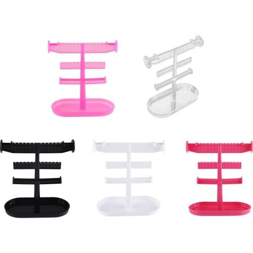 Earrings Holder Jewelry Display Rack Classic Stand Rack Organizer 12 Grooves for Necklaces Display Bracelet