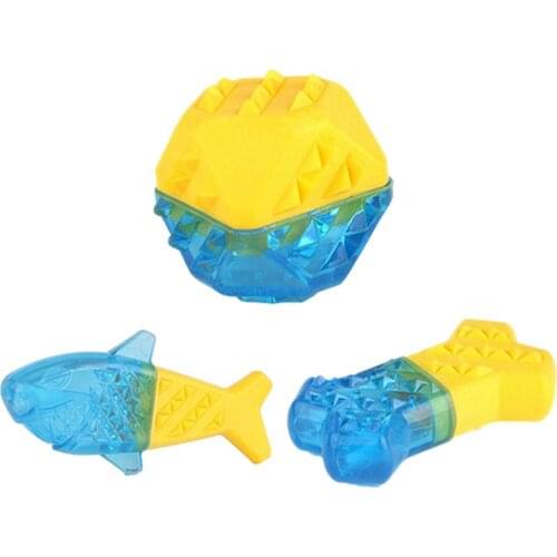 Pet Cooling Chew Toy Frozen Bone Toys Filled with Water Teething Resistant Dog Ball for Pets Training Pet Supplies