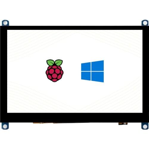 5inch Capacitive Touch Screen LCD Type (H) V4,Type (H) simplified version,800×480, HDMI, Toughened Glass Panel, Low Power