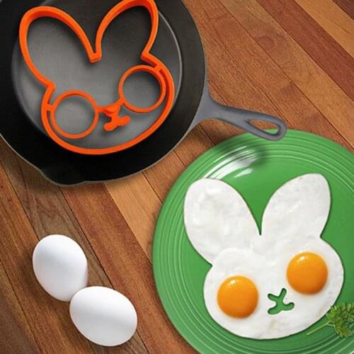 Stainless Steel Smiley Fried Egg Pancake Shaper Omelette Mold Mould Frying Egg Cooking Tools Kitchen Accessories Gadget Rings