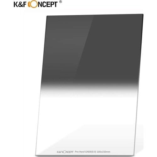 K&F Concept 100X150mm GND8 ND Filter 0.9 Graduated Neutral Density Filter Multi Coated Compatible For Canon Nikon Sony Camera