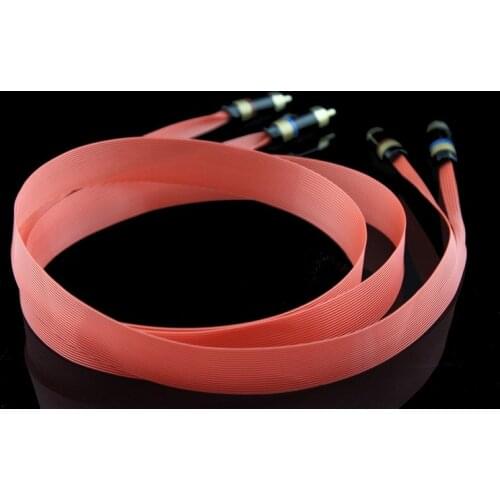 HiFi hi-end hiend Music ribbon Red Dawn LS HIFI audio signal line imported silver plated RCA audio line