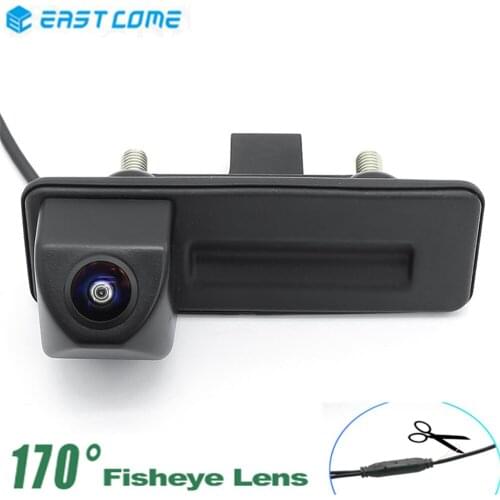 HD 1080P Car Rear View Camera Trunk handle Reverse Camera For Volkswagen Skoda Fabia Octavia Yeti RoomsterAudi A1 A3