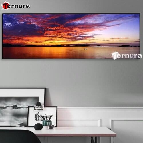 Sunset seascape DIY diamond painting cross stitch full mosaic diamond embroidery square round 5D handmade gift home decor large