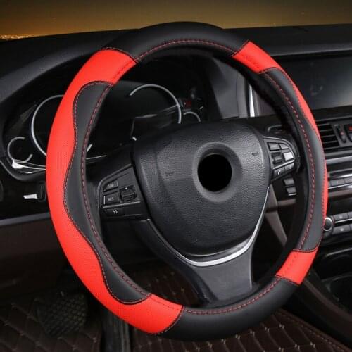ZHOUSHENGLEE Microfiber Leather Car Steering Wheel Cover For Isuzu D Max Trooper Rodeo Mux Ertiga APV Ignis Edition SX4