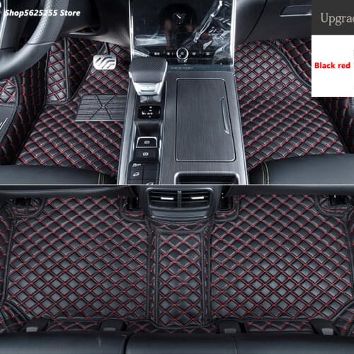 For Hyundai Tucson NX4 2021 2022 Leather Foot Pad Carpet Fully Surrounded Stereoscopic Tail Cover Car Decoration