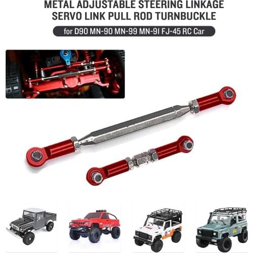 FOR turnbuckle for MN D90 D99 MN-90 FJ-45 1/12 RC Car Crawler Metal Adjustable Steering Linkage Servo Link Pull Rod Turnbuckle