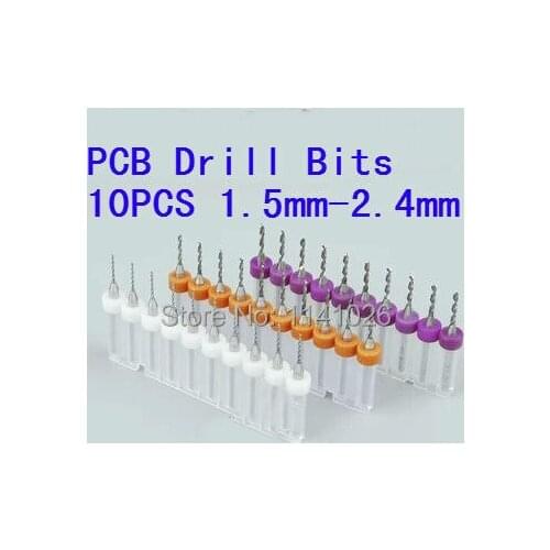 New 1.5mm to 2.4mm Drill PCB Print Circuit Board Bits,PCB CNC Bits Milling Machine,mini bits,Free Shipping