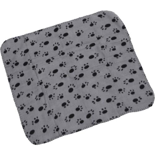 Pet blanket fleece blanket dog blanket animal blanket cat pet blanket 60x70cm (gray)