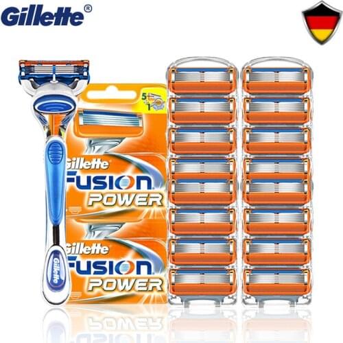 Original Gillette Fusion 5 8pcs Razor Blades Mens Shaver Razor Face Shaver With Replaceable Blades For Men Shave Cassettes New