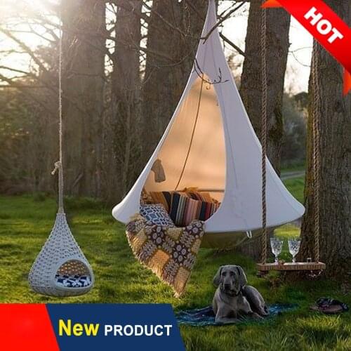Outdoor Travel Camping Hanging Tree Hammock Indoor Childrens Play Swing Hanging Chair Waterproof Tent