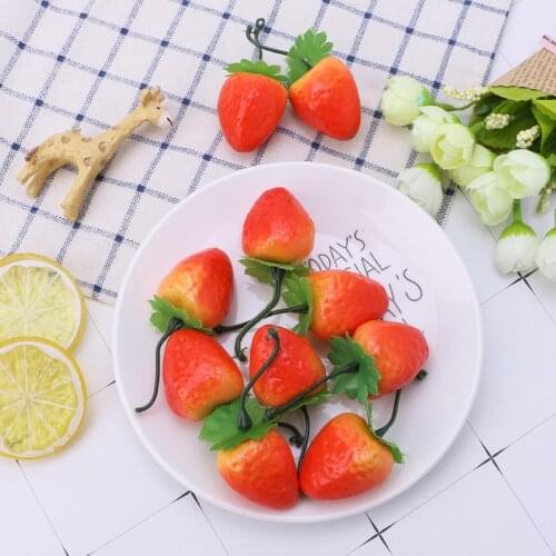 20pcs Lifelike Simulation Artificial Tomato Plastic Fake Fruit Home Party Decor QX2E