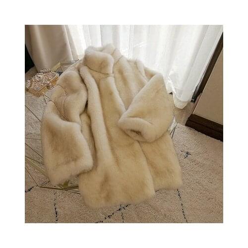 Tao Ting Li Na New Style High-end Fashion Women Faux Fur Coat S83