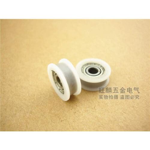 High quality polyformaldehyde POM coated ball bearings 604zz embedded bearing +H type Total Diamater: 4*15*6mm