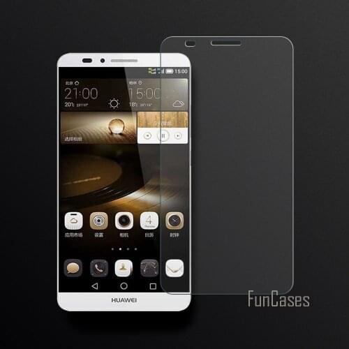 Front Film Screen Protector For Huawei Mate 7 Tempered Glass For Huawei Mate 7 2.5D Curved Edge Protective Film Full Coverage HD