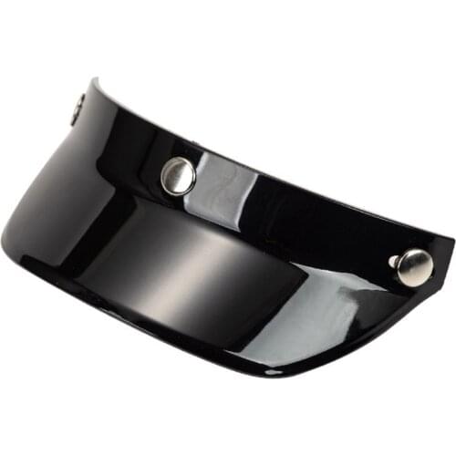 3-Snap Helmet Peak Lens 3/4 Helmet Visor Shield Motorcycle Helmet Accessories