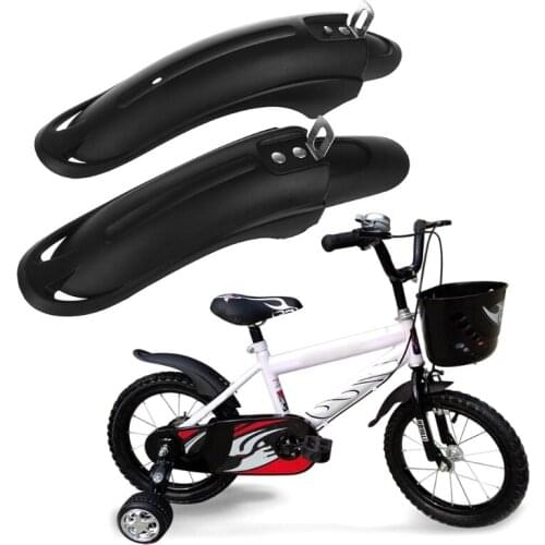 1 Pair Bicycle Fender Mudguard Front Rear Dustproof For 12/14inch Children Bike
