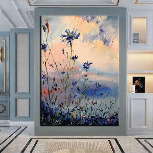 100% Hand Painted Oil Painting Modern Painting Abstract Beautiful Landscape On Canvas Wall Pictures Living Room Decor No Framed