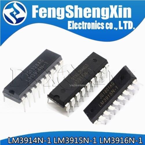 100PCS LM3914N-1 LM3915N-1 LM3916N-1 DIP LM3914N LM3915N LM3916 display driver IC