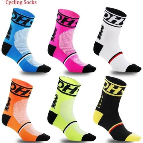 2020 Anti Slip seamless Cycling Socks Integral Moulding High-tech Bike Sock Compression Bicycle Outdoor Running Sport Socks