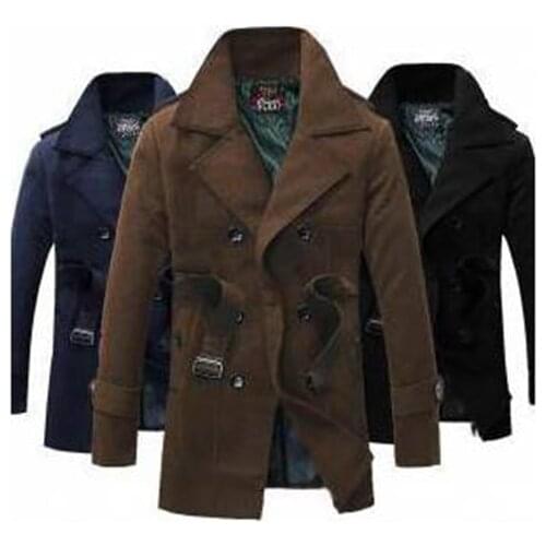 2021 Zipper Men Jackets Autumn Winter Casual Fleece Coats Bomber Jacket Scarf Collar Fashion Hooded Male Outwear Slim Fit Hoody Parka Trench sweater