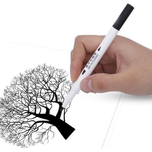 36pcs/lot Art Crochet pen Water-based Kids painting Hook line pen Double ended pens Marker stationery G249