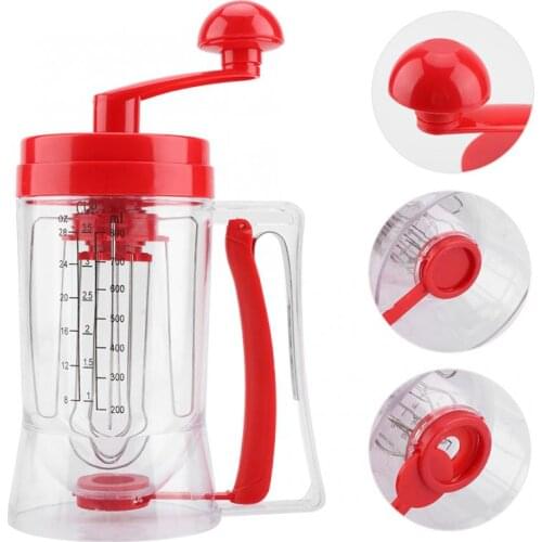 Hand-held Manual Pancake Cupcake Batter Mixer Dispenser Blender Machine Baking Tools Hot