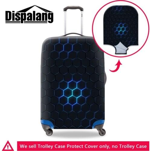Cool Spandex Luggage Protector Suitcase Cover Geometric Patterns Elastic Quality Travel On Road Luggage Bag Cover for Women Men