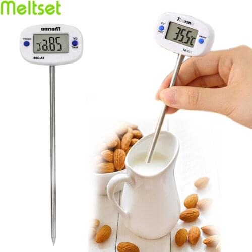 Digital Kitchen Thermometer LCD Display BBQ Meat Thermometer Food Probe for Milk Meat Temperature Kitchen Cooking Tools