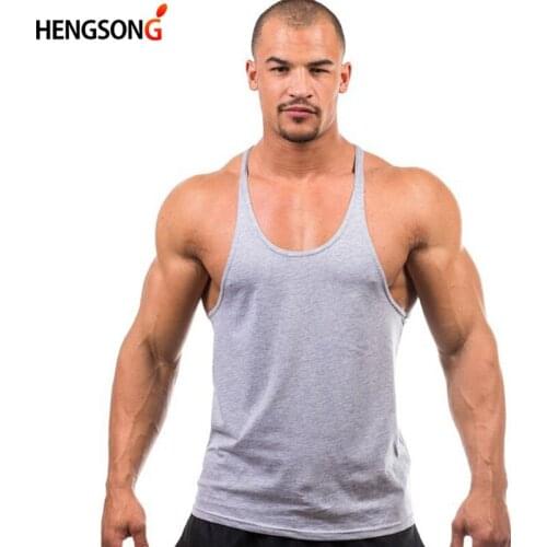 Mens Running Vest Gym Sleeveless Shirt Summer Slim Tank M-XXL 2020 Men Sport Vest Top New Workout Training Man