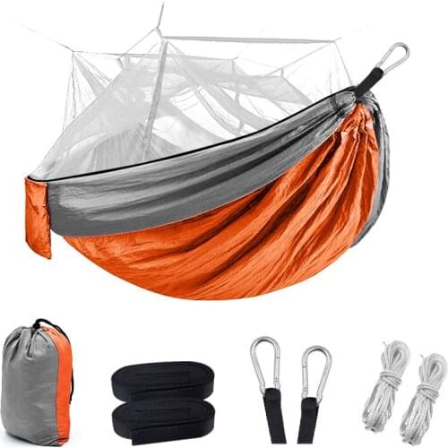 2021 new type infill mosquito net hammock outdoor camping hammock with mosquito net anti-mosquito camping net hammock