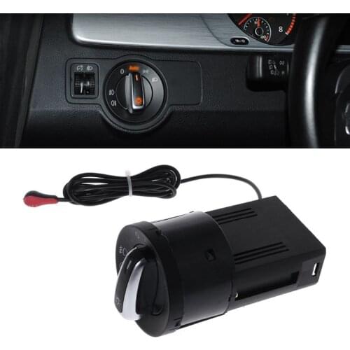 Auto Headlight Chrome Switch Plug For Golf 4 Jetta MK4 Passat B5