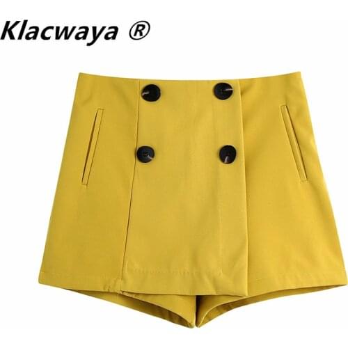 Klacwaya Women's High Waist Shorts